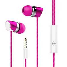 Ecouteur Casque Filaire Sport Stereo Intra-auriculaire Oreillette H16 pour Sony Xperia Z5 Premium Rose Rouge
