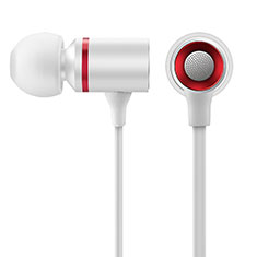 Ecouteur Casque Filaire Sport Stereo Intra-auriculaire Oreillette H29 pour Huawei Y6 Pro Blanc