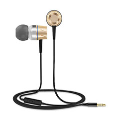 Ecouteur Casque Filaire Sport Stereo Intra-auriculaire Oreillette H30 pour Sony Xperia C3 Or