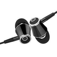 Ecouteur Filaire Sport Stereo Casque Intra-auriculaire Oreillette H06 pour Samsung Galaxy S6 Duos SM-G920F G9200 Noir