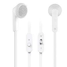 Ecouteur Filaire Sport Stereo Casque Intra-auriculaire Oreillette H08 pour Huawei Enjoy 8S Blanc