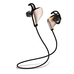 Ecouteur Sport Bluetooth Stereo Casque Intra-auriculaire Sans fil Oreillette H35 pour Vivo iQOO U3 5G Or