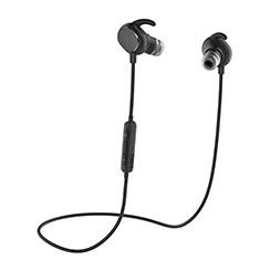 Ecouteur Sport Bluetooth Stereo Casque Intra-auriculaire Sans fil Oreillette H43 pour Samsung Galaxy J3 2018 SM-J377A Noir
