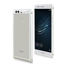 Etui Bumper Luxe Aluminum Metal pour Huawei P9 Plus Blanc