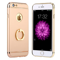 Etui Bumper Luxe Metal et Plastique avec Support Bague Anneau A05 pour Apple iPhone 6S Or