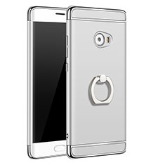 Etui Bumper Luxe Metal et Plastique avec Support Bague Anneau pour Xiaomi Mi Note 2 Argent