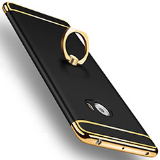 Etui Bumper Luxe Metal et Plastique avec Support Bague Anneau pour Xiaomi Mi Note 2 Special Edition Noir