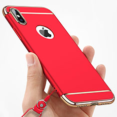 Etui Bumper Luxe Metal et Plastique C02 pour Apple iPhone Xs Max Rouge