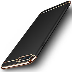 Etui Bumper Luxe Metal et Plastique F01 pour Apple iPhone 7 Plus Noir