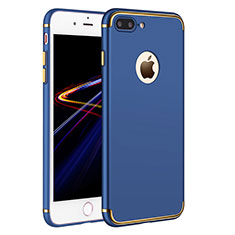 Etui Bumper Luxe Metal et Plastique F02 pour Apple iPhone 7 Plus Bleu