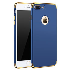 Etui Bumper Luxe Metal et Plastique F05 pour Apple iPhone 7 Plus Bleu