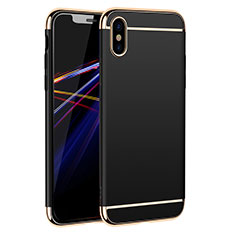 Etui Bumper Luxe Metal et Plastique M01 pour Apple iPhone Xs Max Noir