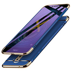 Etui Bumper Luxe Metal et Plastique M03 pour Huawei GR5 (2017) Bleu