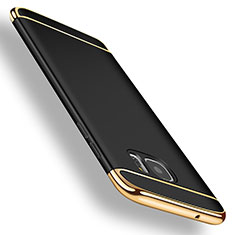 Etui Bumper Luxe Metal et Plastique pour Samsung Galaxy S7 Edge G935F Noir