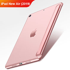 Etui Clapet Portefeuille Livre Cuir L01 pour Apple iPad New Air (2019) 10.5 Or Rose
