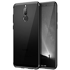Etui Contour Silicone et Vitre Transparente Mat pour Huawei Nova 2i Noir