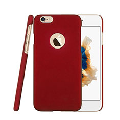 Etui Plastique Rigide avec Trou Mat pour Apple iPhone 6 Plus Rouge