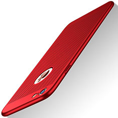 Etui Plastique Rigide Mailles Filet G01 pour Apple iPhone 6S Rouge