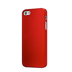 Etui Plastique Rigide Mat pour Apple iPhone 5S Rouge