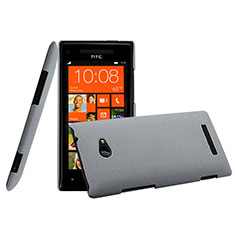 Etui Plastique Rigide Mat pour HTC 8X Windows Phone Gris