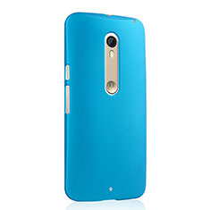 Etui Plastique Rigide Mat pour Motorola Moto X Style Bleu Ciel