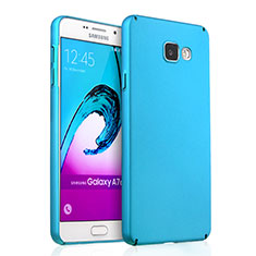 Etui Plastique Rigide Mat pour Samsung Galaxy A7 (2016) A7100 Bleu Ciel