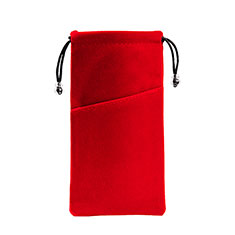 Etui Pochette Velour Universel K02 pour Xiaomi Mi 6 Rouge