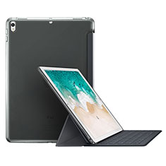 Etui Portefeuille Livre Cuir L01 pour Apple iPad Pro 10.5 Gris