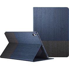 Etui Portefeuille Livre Cuir L06 pour Apple iPad Pro 10.5 Bleu