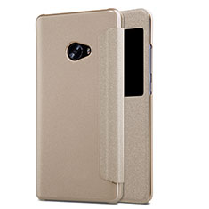 Etui Portefeuille Livre Cuir pour Xiaomi Mi Note 2 Special Edition Or