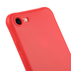 Etui Silicone Gel Souple Couleur Unie C01 pour Apple iPhone 7 Rouge