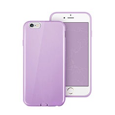 Etui Silicone Gel Souple Couleur Unie pour Apple iPhone 6 Plus Violet