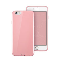 Etui Silicone Gel Souple Couleur Unie pour Apple iPhone 6S Plus Rose