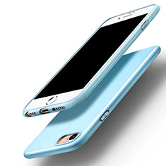 Etui Silicone Gel Souple Couleur Unie pour Apple iPhone 8 Bleu Ciel