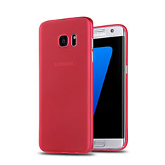 Etui TPU Souple Mat R02 pour Samsung Galaxy S7 Edge G935F Rouge