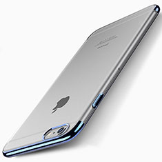 Etui Ultra Fine Plastique Rigide Transparente T01 pour Apple iPhone 6 Plus Bleu