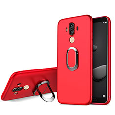 Etui Ultra Fine Silicone Souple avec Support Bague Anneau pour Huawei Mate 10 Pro Rouge