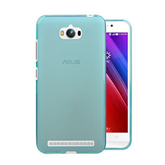 Etui Ultra Fine Silicone Souple Transparente pour Asus Zenfone Max ZC550KL Bleu