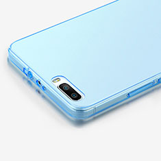 Etui Ultra Fine Silicone Souple Transparente pour Huawei Honor 6 Plus Bleu