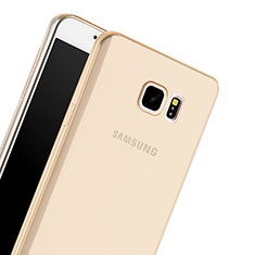 Etui Ultra Fine Silicone Souple Transparente pour Samsung Galaxy Note 5 N9200 N920 N920F Or