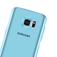 Etui Ultra Fine Silicone Souple Transparente pour Samsung Galaxy S7 Edge G935F Bleu