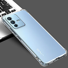 Etui Ultra Fine TPU Souple Transparente T02 pour Vivo V23 5G Clair