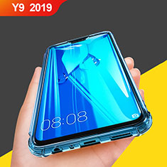 Etui Ultra Fine TPU Souple Transparente T07 pour Huawei Y9 (2019) Bleu Ciel