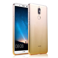 Etui Ultra Fine Transparente Souple Degrade pour Huawei Maimang 6 Jaune