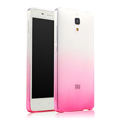 Etui Ultra Fine Transparente Souple Degrade pour Xiaomi Mi 4 Rose