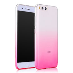 Etui Ultra Fine Transparente Souple Degrade pour Xiaomi Mi 6 Rose