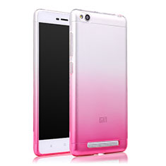 Etui Ultra Fine Transparente Souple Degrade pour Xiaomi Redmi 3 Rose