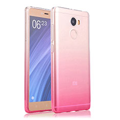 Etui Ultra Fine Transparente Souple Degrade pour Xiaomi Redmi 4 Standard Edition Rose