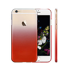 Etui Ultra Slim Transparente Souple Degrade pour Apple iPhone 6 Plus Rouge