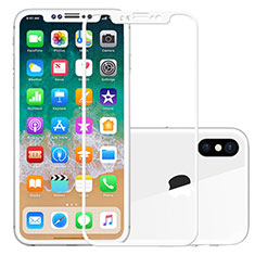 Film Protecteur d'Ecran Verre Trempe Integrale F02 pour Apple iPhone X Blanc